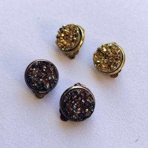Clip-on Druzy Earrings